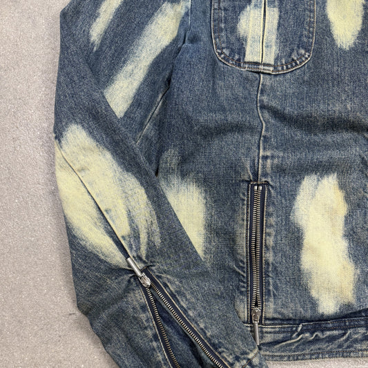 2004 Just Cavalli acid wash denim jacket