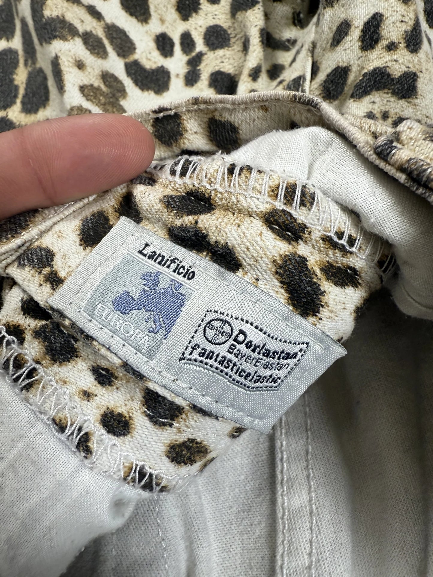 Pantaloni Roberto Cavalli Vintage Leopardati Maculati Made in Italy | Taglia L