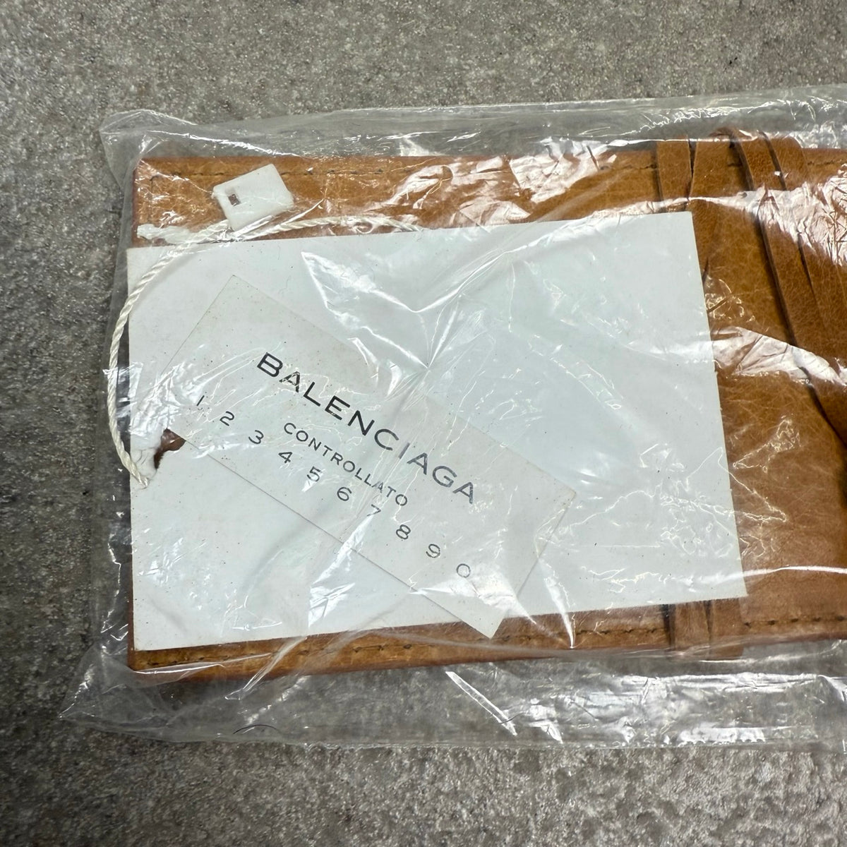 2007 archivio Balenciaga Borsa Enevelope Clutch Cammello | Full Set