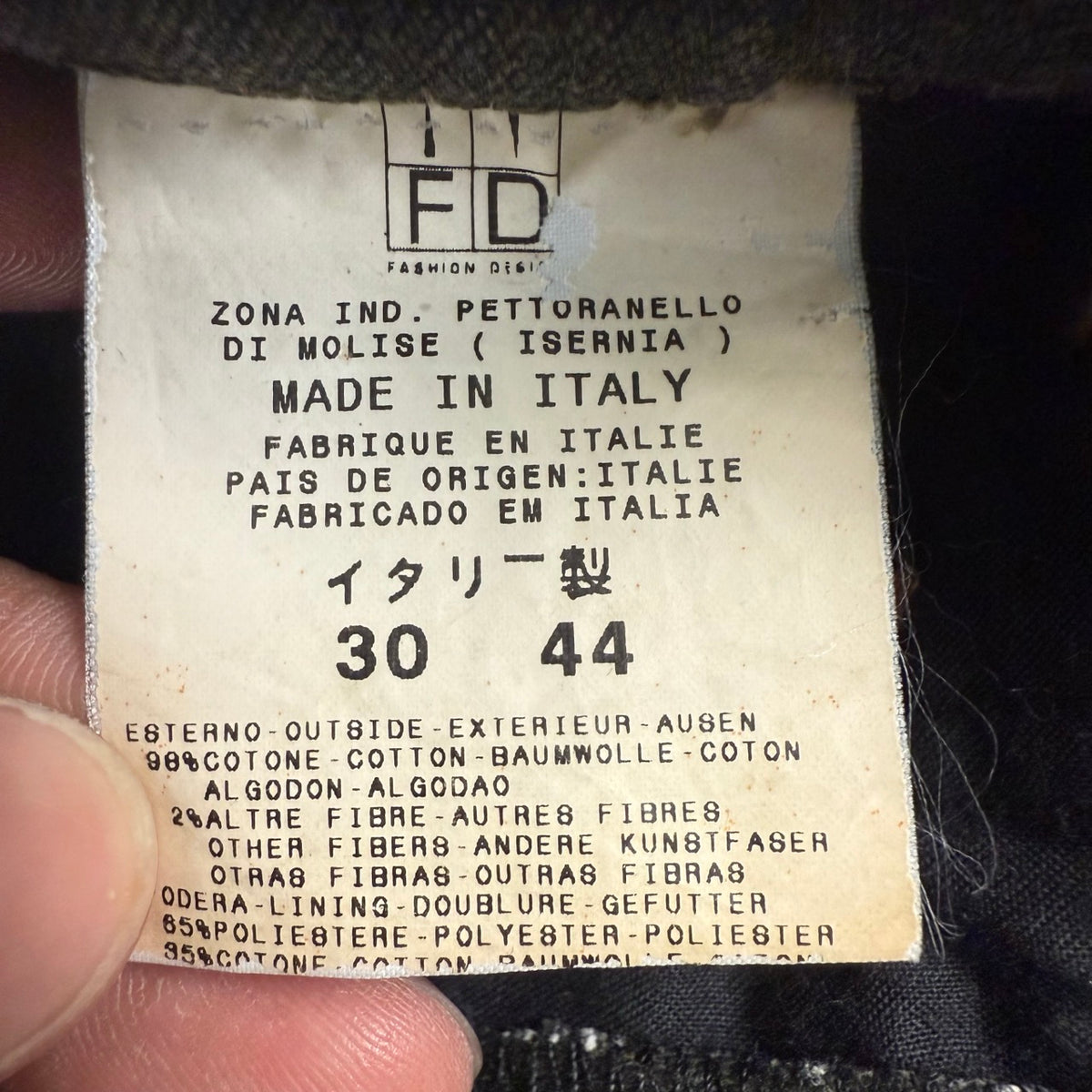 2004 archivio Cavalli Denim a Zampa Bootcut Ruggine | Taglia W30
