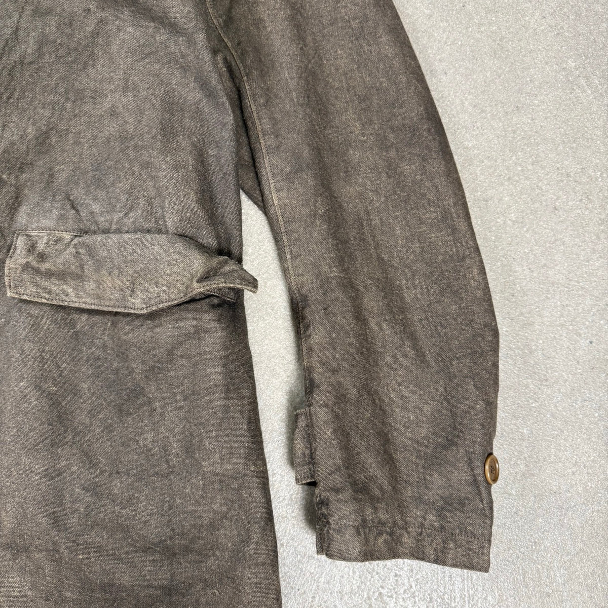 1990s archivio C.P. Company cappotto doppio petto ultra raro in cotone con spalmatura fiammata | Taglia 50IT