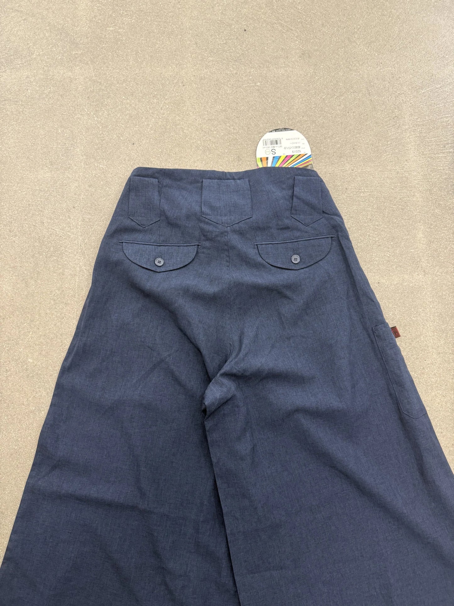 Pantaloni Nikka Pokka Giapponesi Natsutobi Blu - Taglia S (77cm)