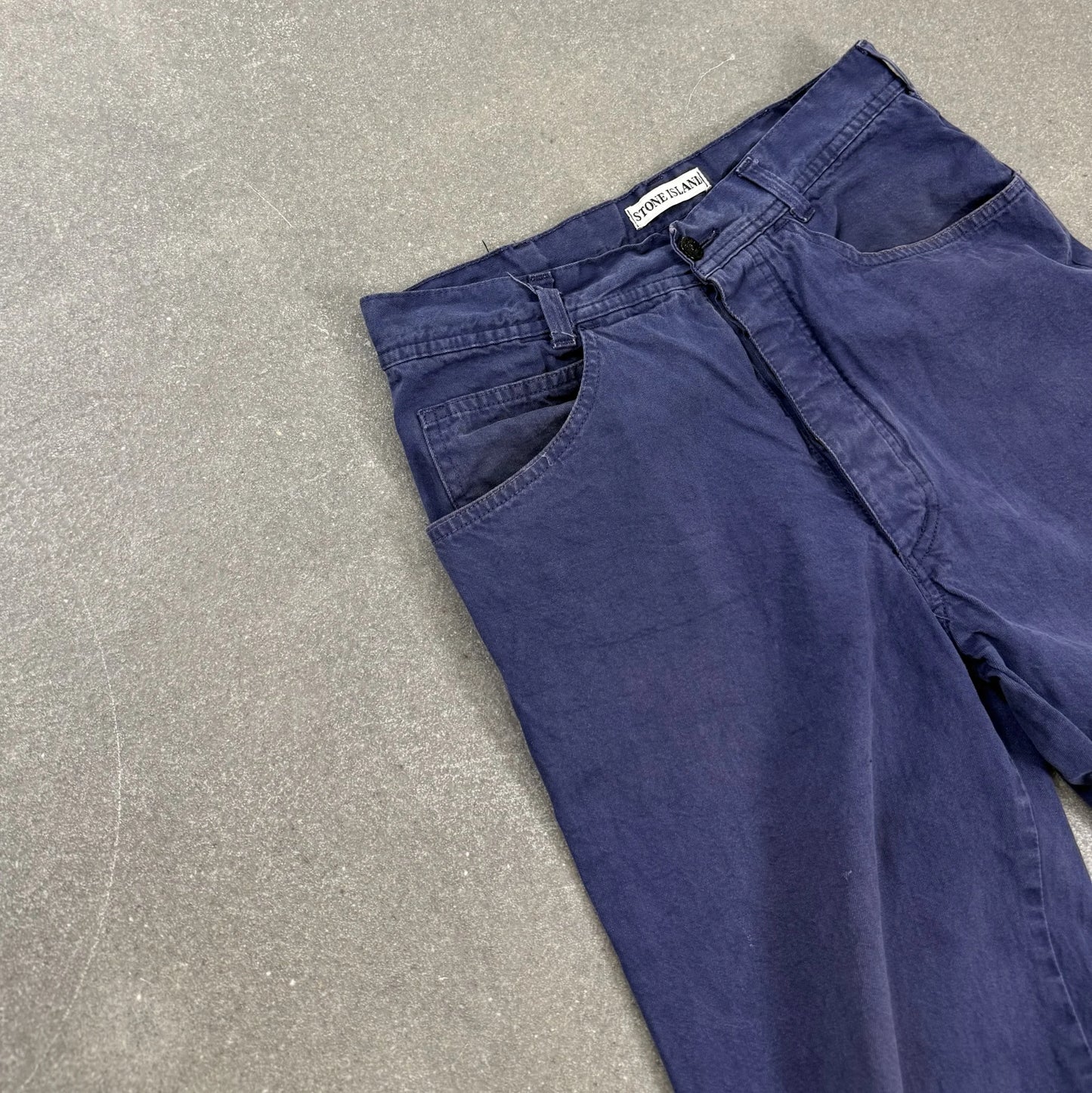 Stone Island Marina Vintage Trousers 80s 90s - Piece N. 2448564 - Blue Navy