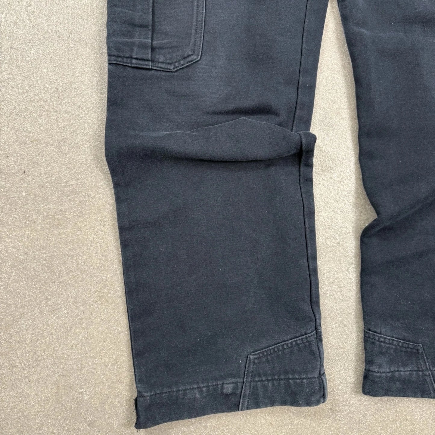 1990's Pantaloni d'archivio Armani Jeans vintage black cargo - size 48