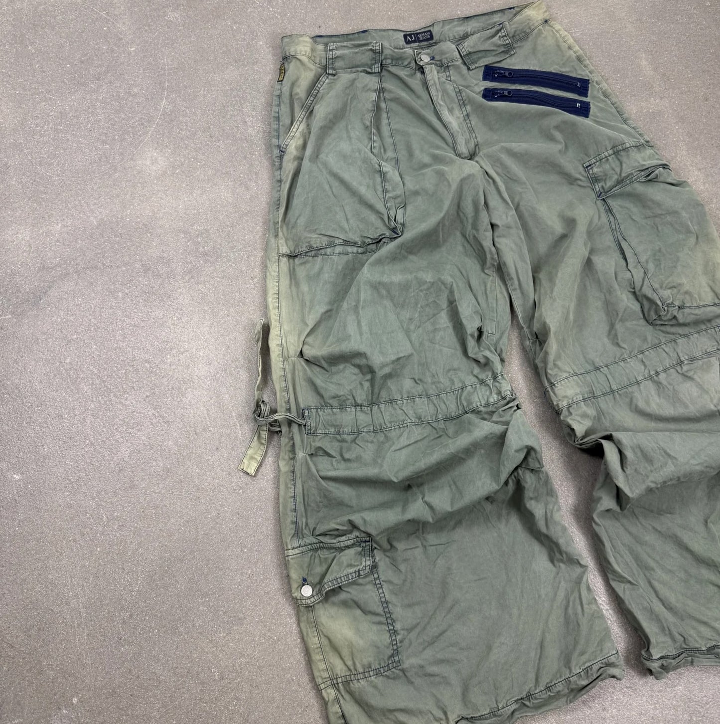 1990's pantaloni cargo d'archivio Armani Jeans - Size 52IT