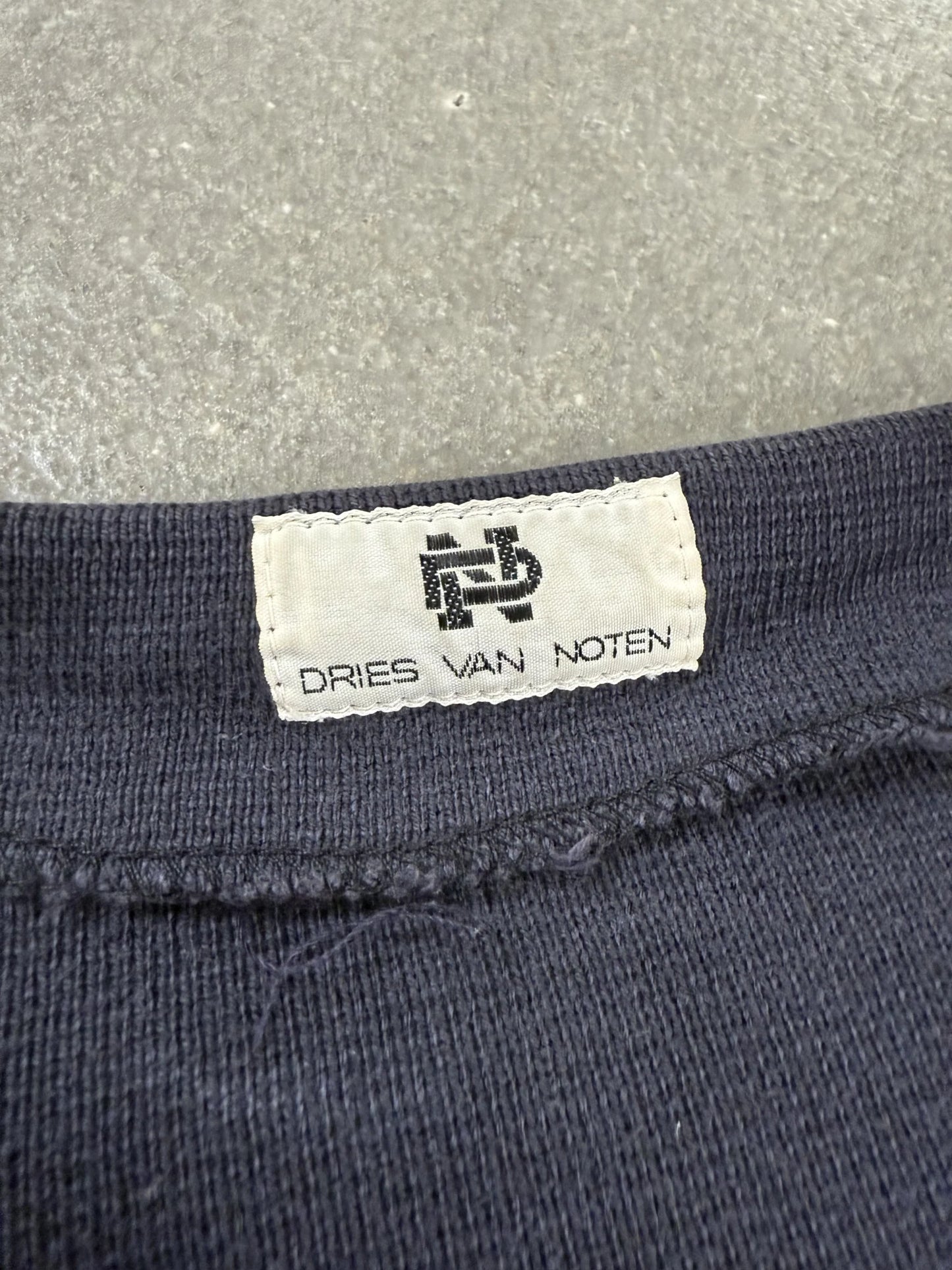 Dries Van Noten 1990s Archive Cardigan Oversize Cropped Color-Block Blu Rosso | Taglia M