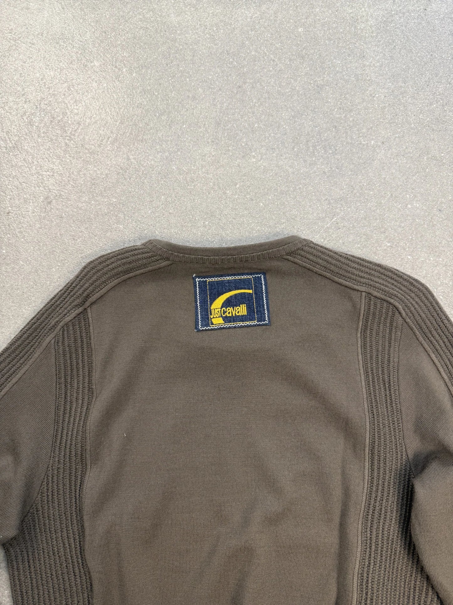 Maglione Just Cavalli Vintage Anni 2000 Lana Vergine Marrone Fango ITTIERRE | Taglia L