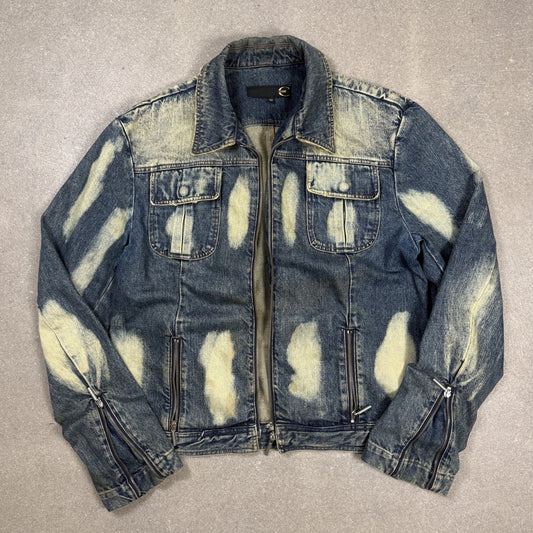 2004 Just Cavalli acid wash denim jacket