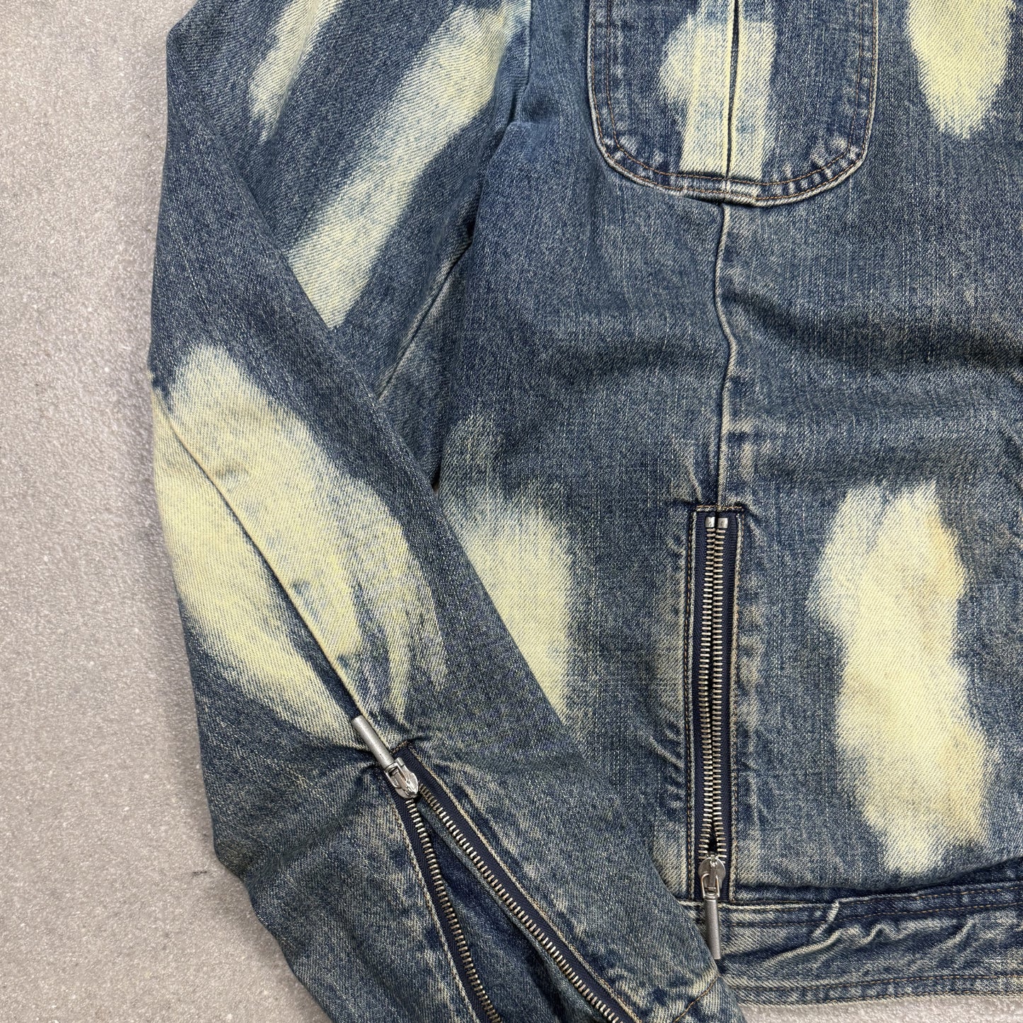 2004 Just Cavalli acid wash denim jacket