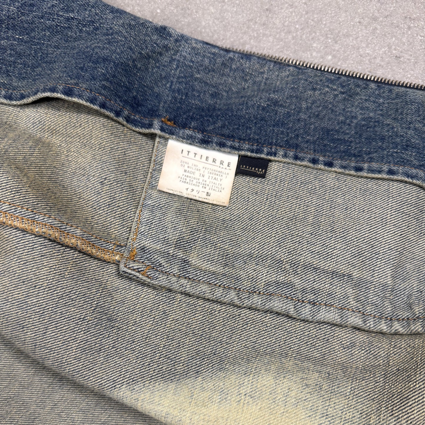 2004 Just Cavalli acid wash denim jacket