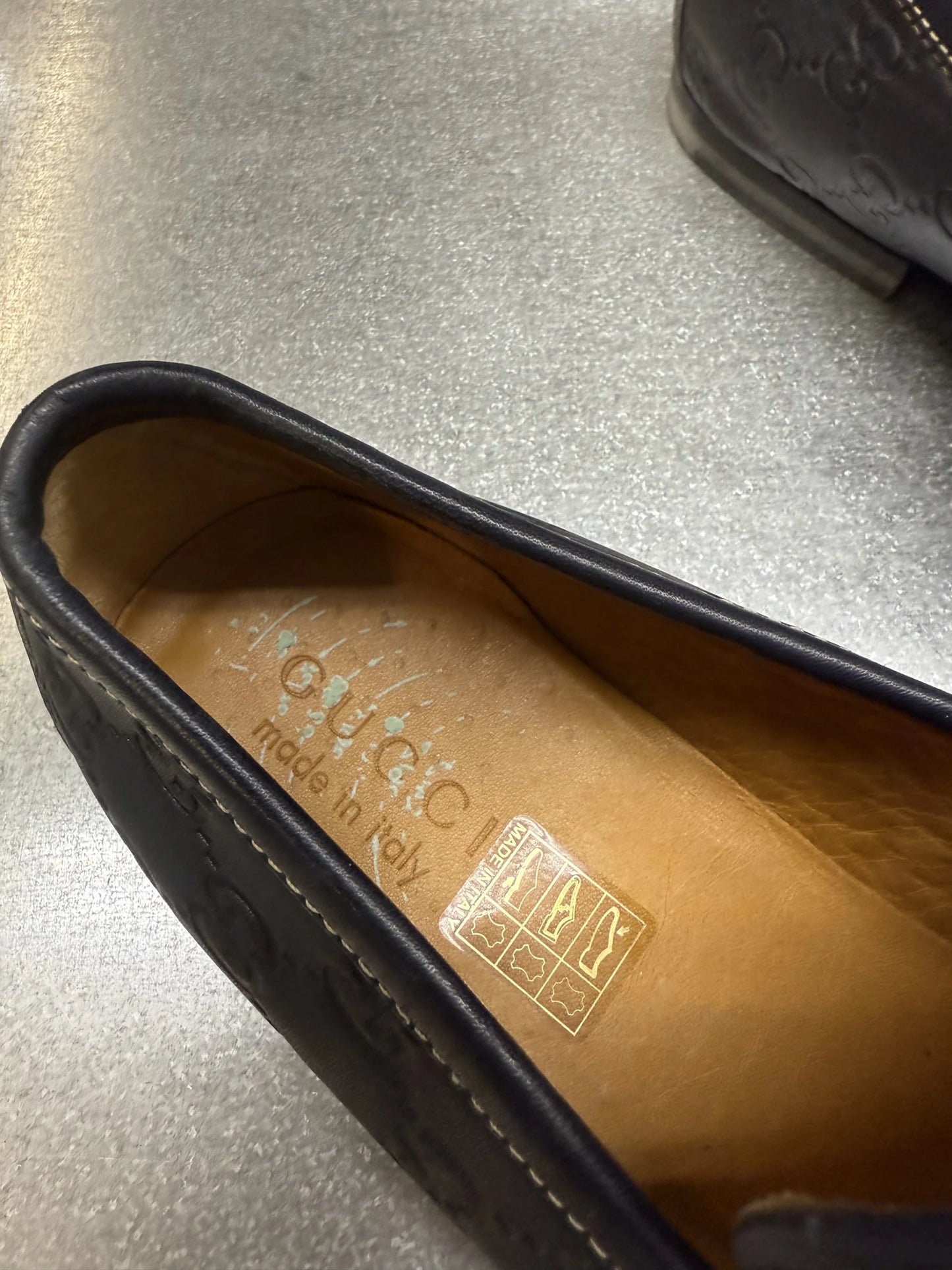 Mocassini Gucci Vintage 2008 Frida Giannini Guccissima Horsebit Pelle Nero | Taglia 39,5