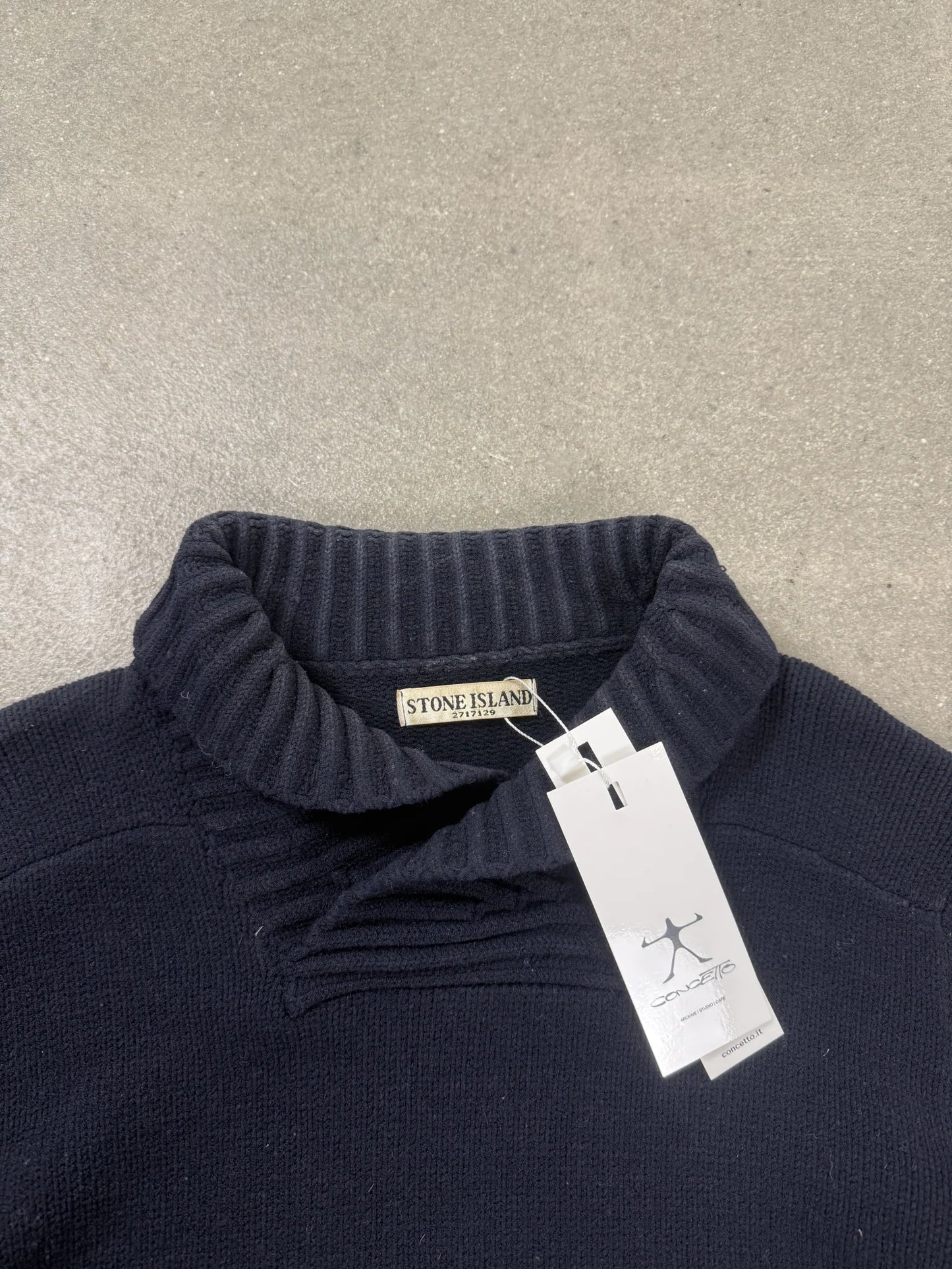Maglione Stone Island AW 2011 Collo Alto Blu Notte ART. 5515583C2 | Taglia XXL