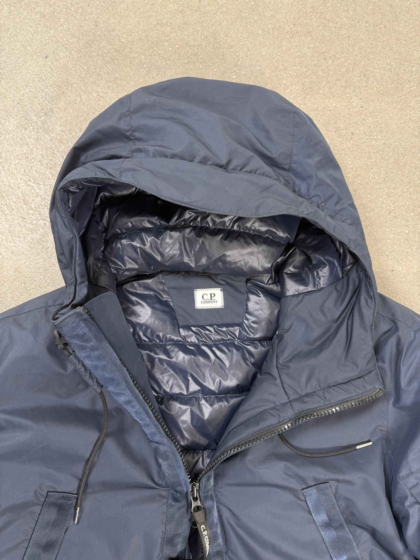 Giacca C.P. Company Micro-M Down Parka Lens Blu Notte 50 L | FW18