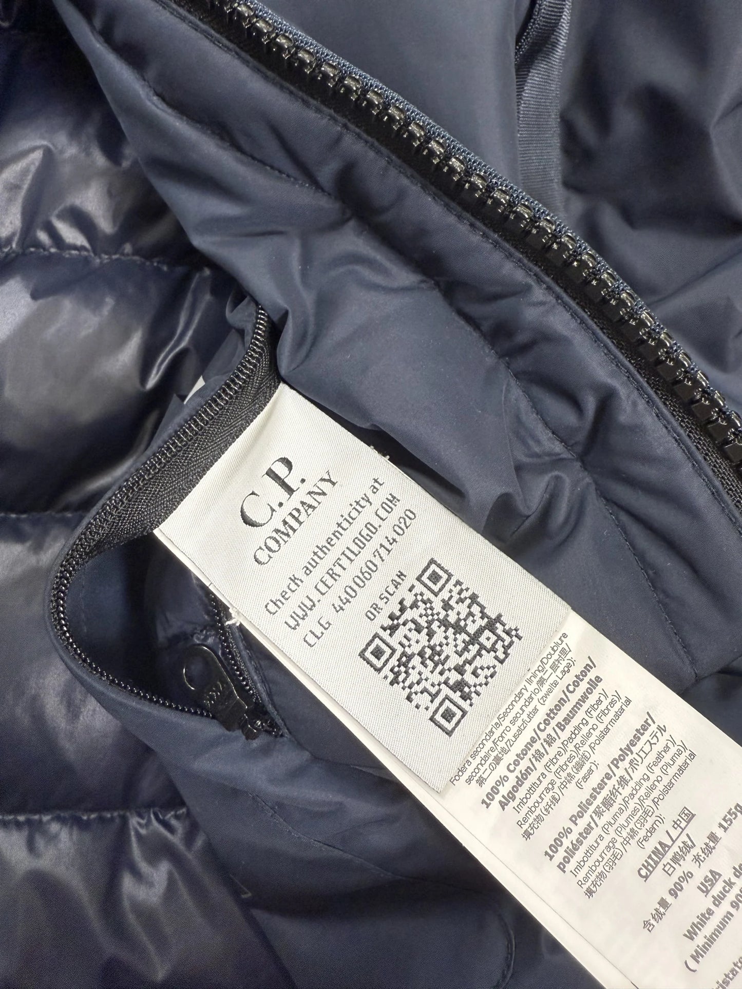 Giacca C.P. Company Micro-M Down Parka Lens Blu Notte 50 L | FW18