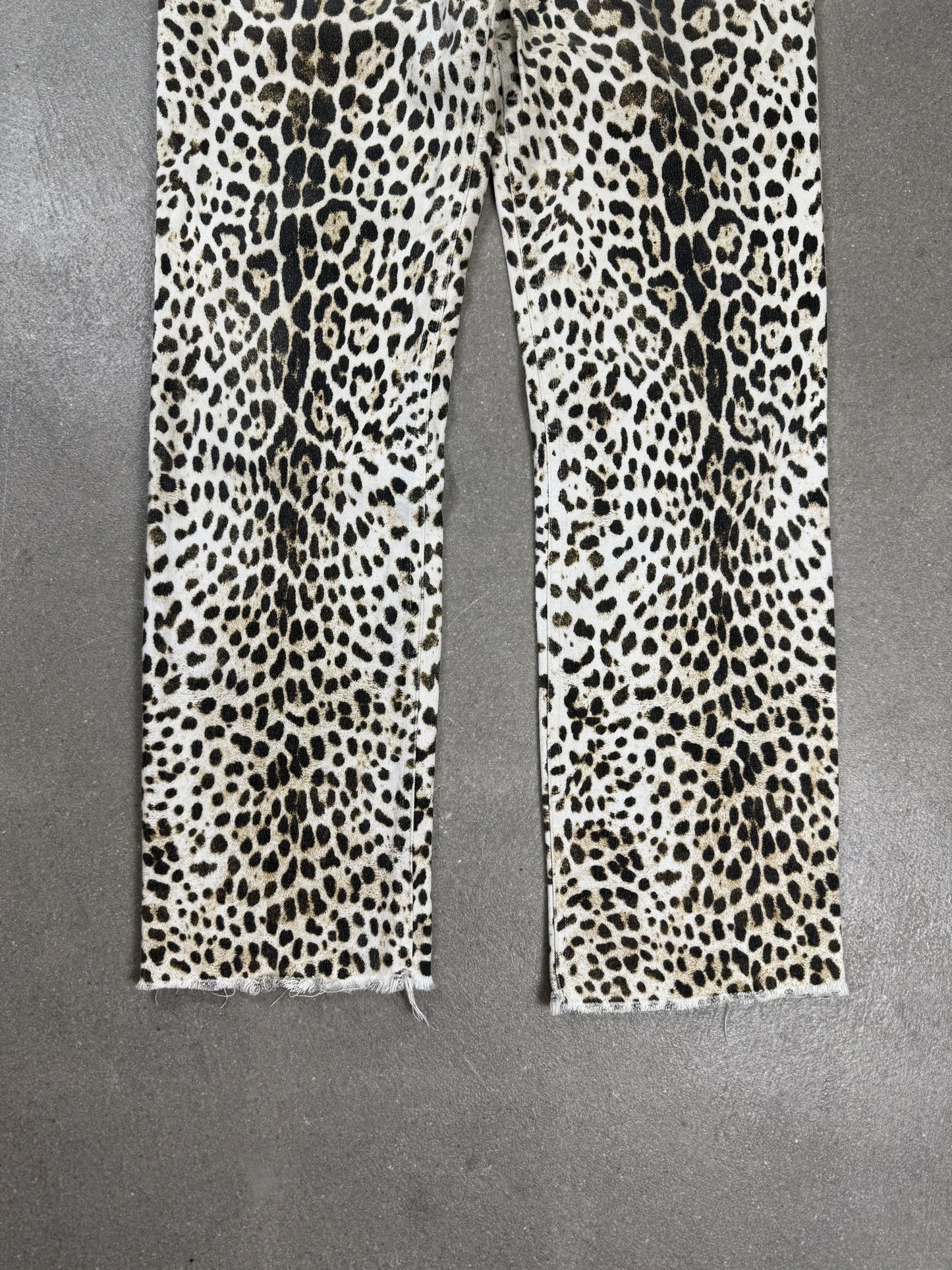 Pantaloni Roberto Cavalli Vintage Leopardati Maculati Made in Italy | Taglia L