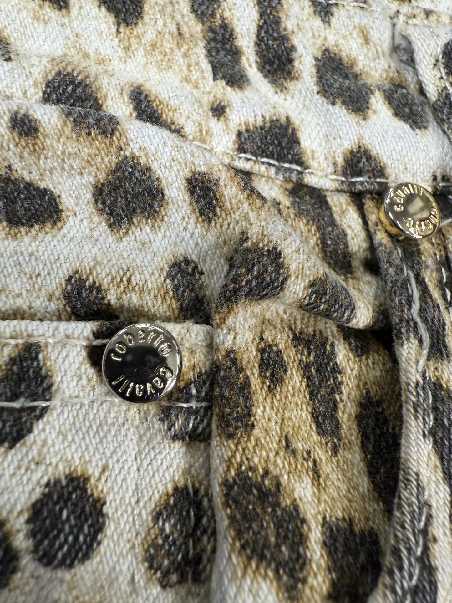 Pantaloni Roberto Cavalli Vintage Leopardati Maculati Made in Italy | Taglia L