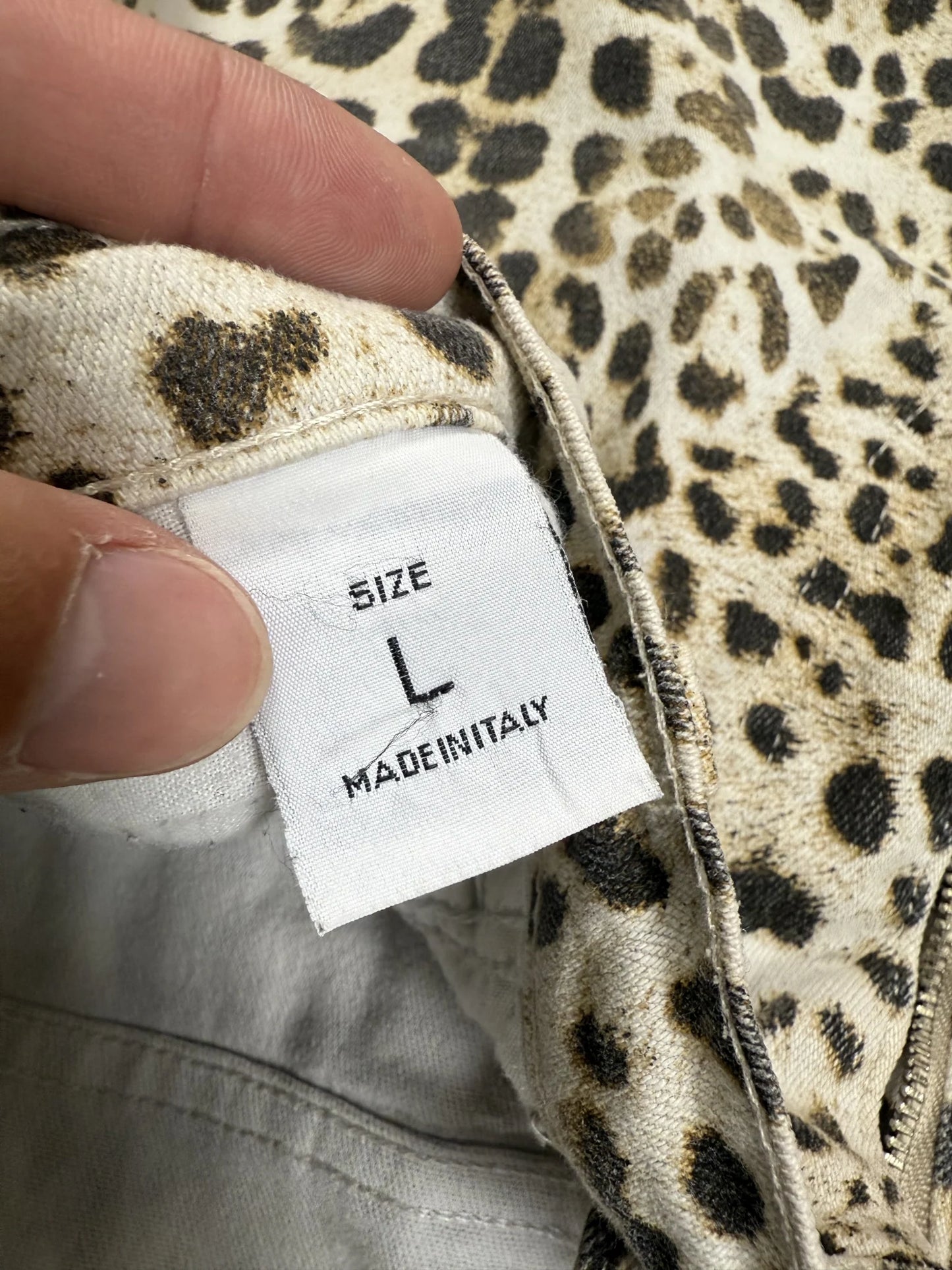 Pantaloni Roberto Cavalli Vintage Leopardati Maculati Made in Italy | Taglia L