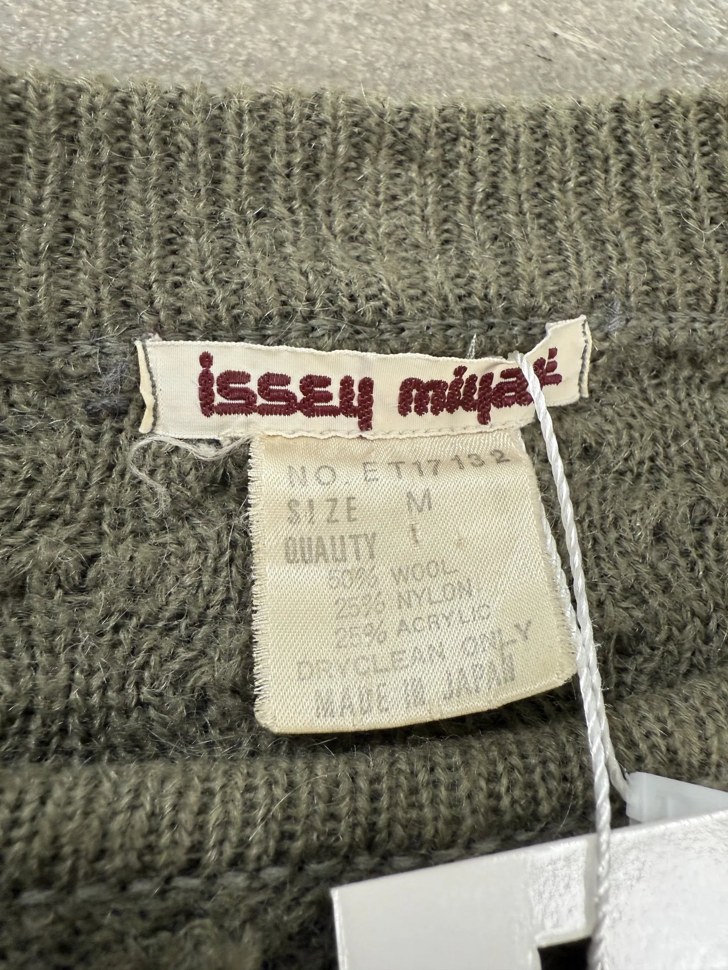 Maglione Vintage Issey Miyake Main Line A/W 1982 Patchwork Geometric Knit Sweater | Taglia M