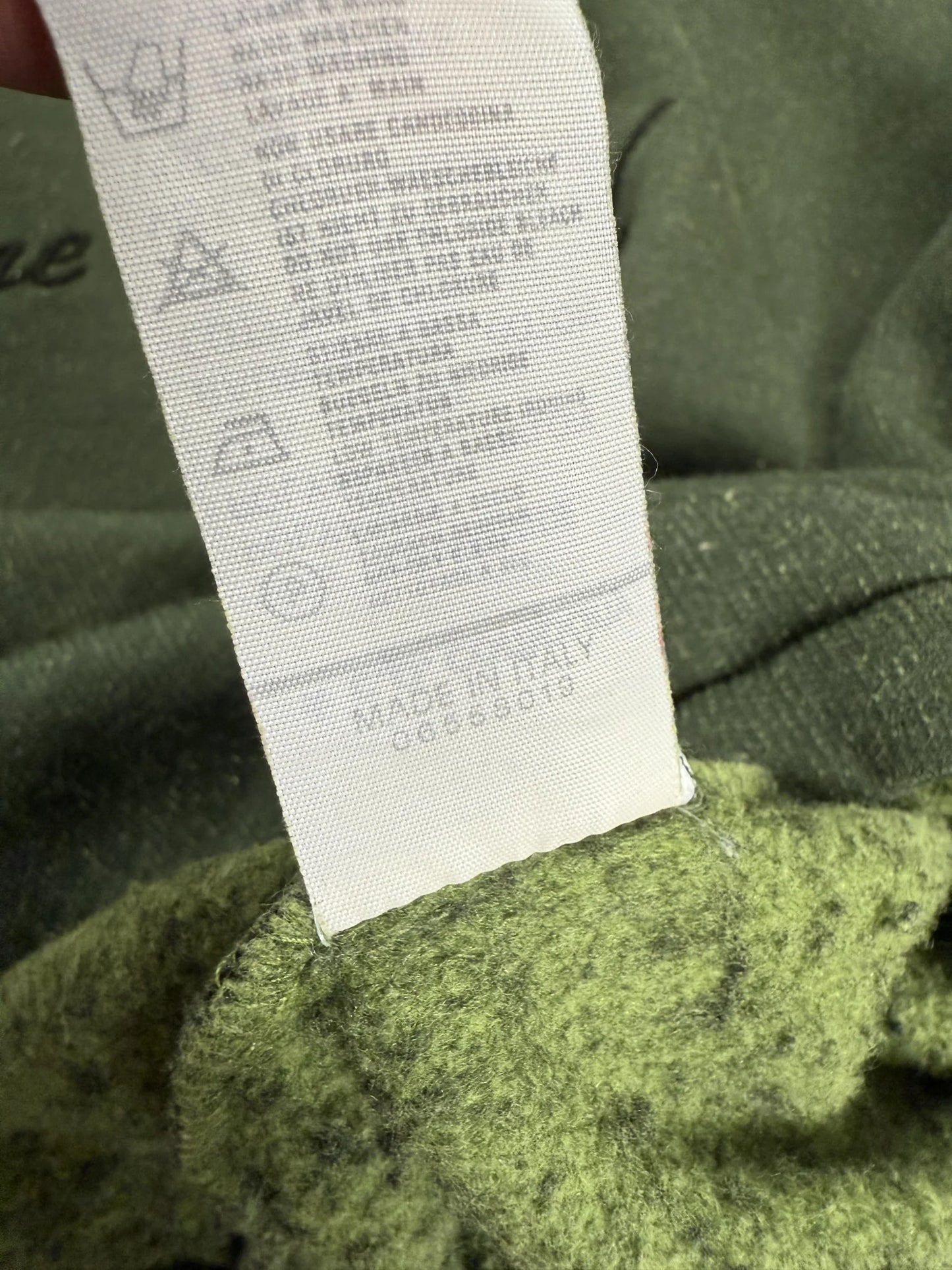 Felpa Stone Island Vintage AW 1988 Massimo Osti Script Logo Verde C.P. Company Era |