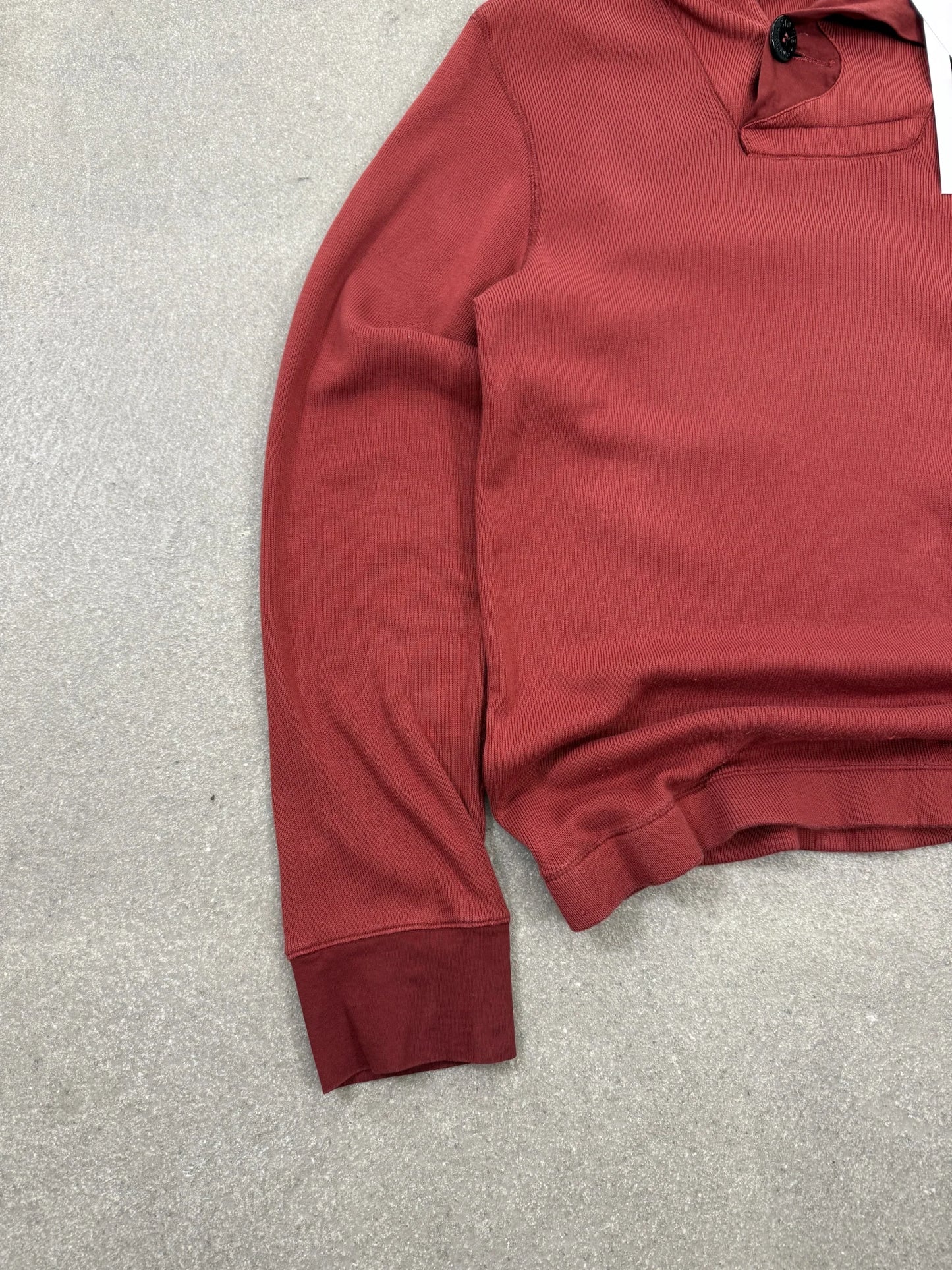 Maglia Stone Island Vintage SS 2006 Paul Harvey Scollo Bottoni Rossa | Taglia M