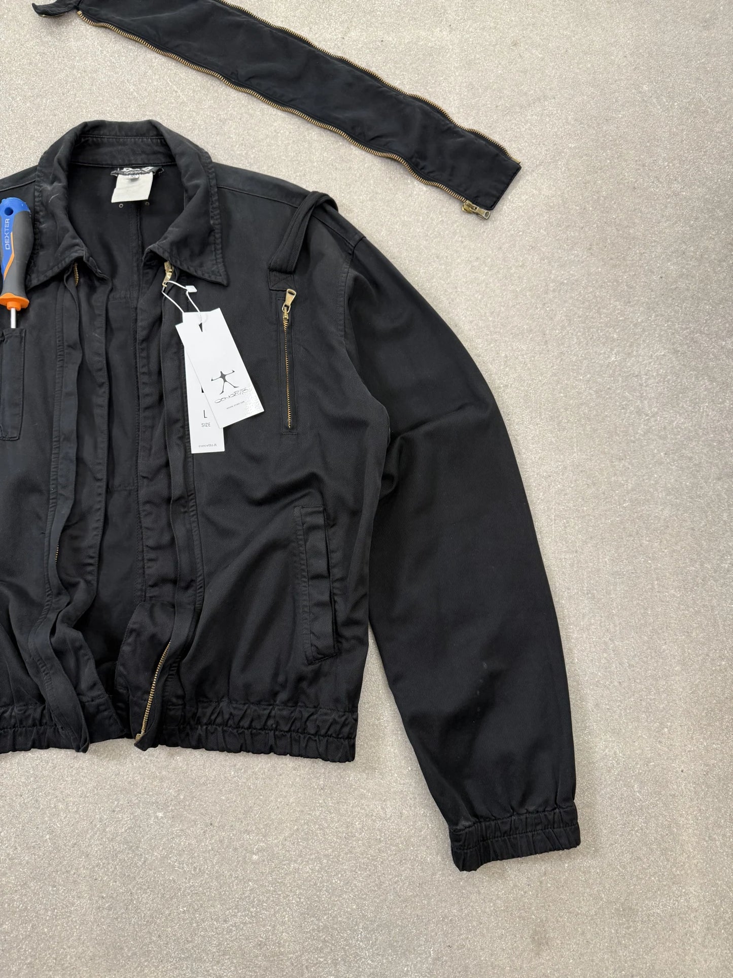D&G Dolce & Gabbana AW 2006 Archive Giacca Modulare Utility Tactical Nero | Taglia IT 50