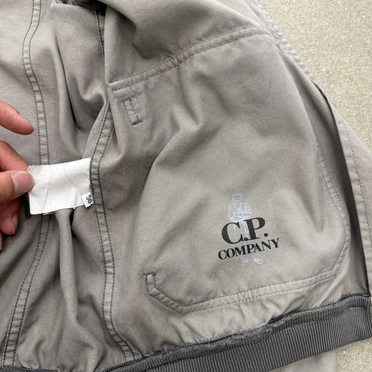Giacca C.P. Company Vintage Anni '90 Bomber Grigio | Taglia 50