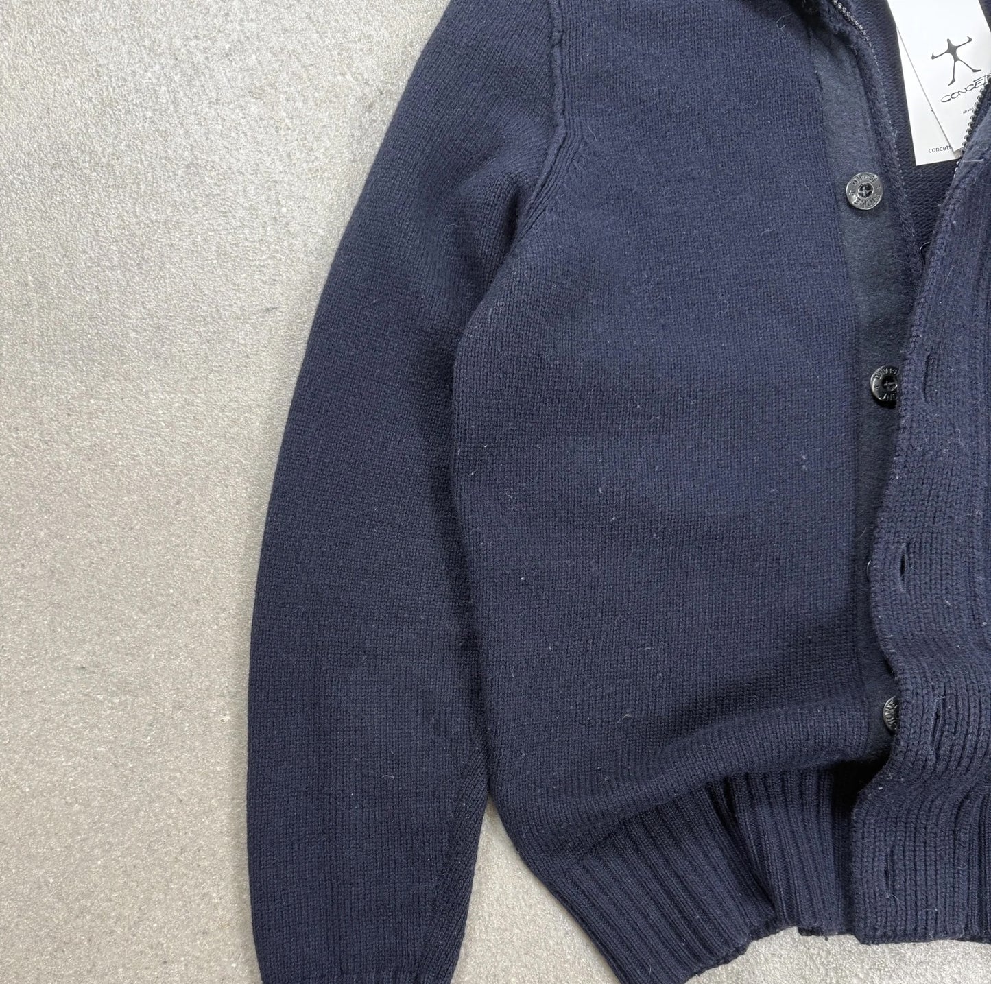 Cardigan d’Archivio Stone Island Vintage 2011 – Full-Zip Heavy Wool Mock Neck
