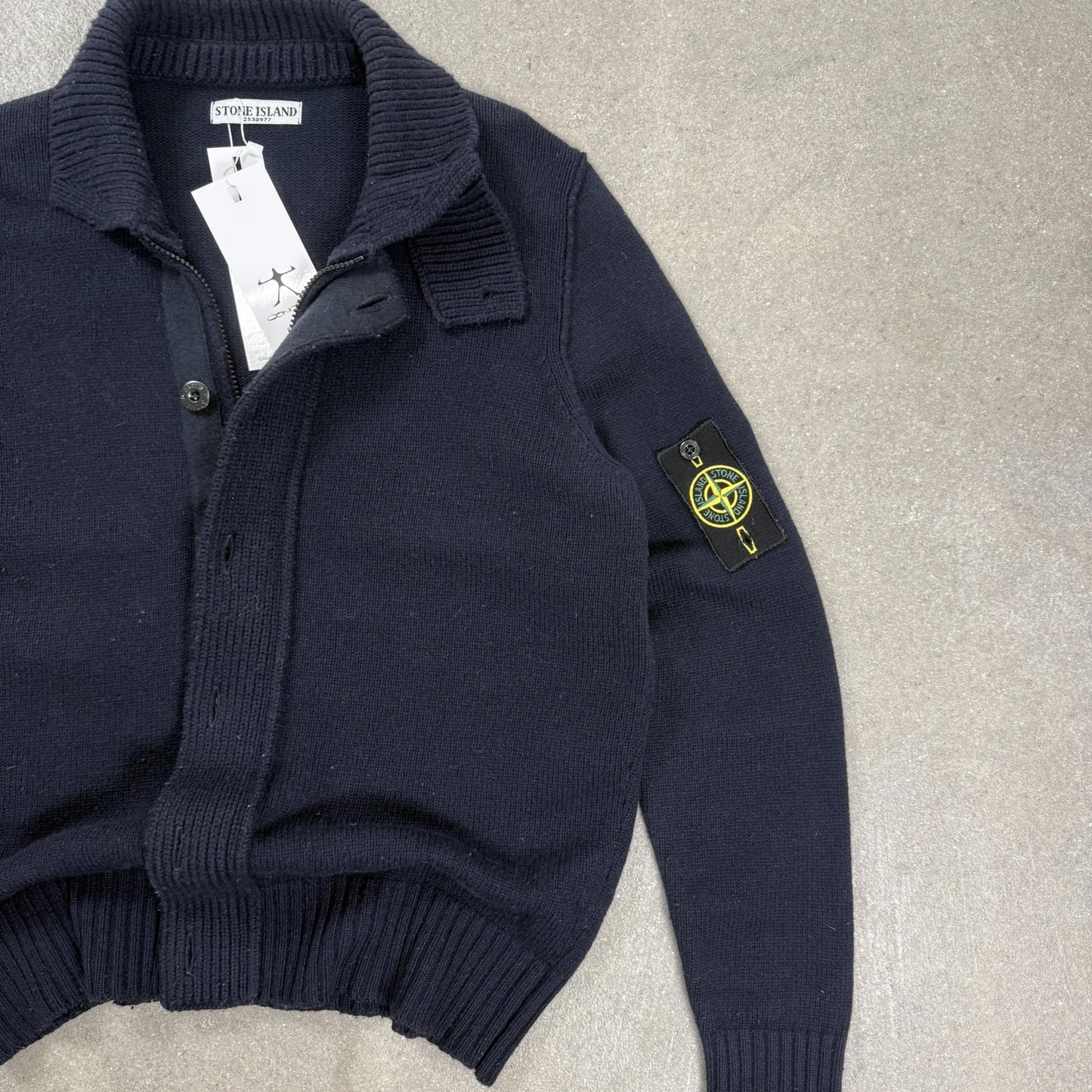 Cardigan d’Archivio Stone Island Vintage 2011 – Full-Zip Heavy Wool Mock Neck