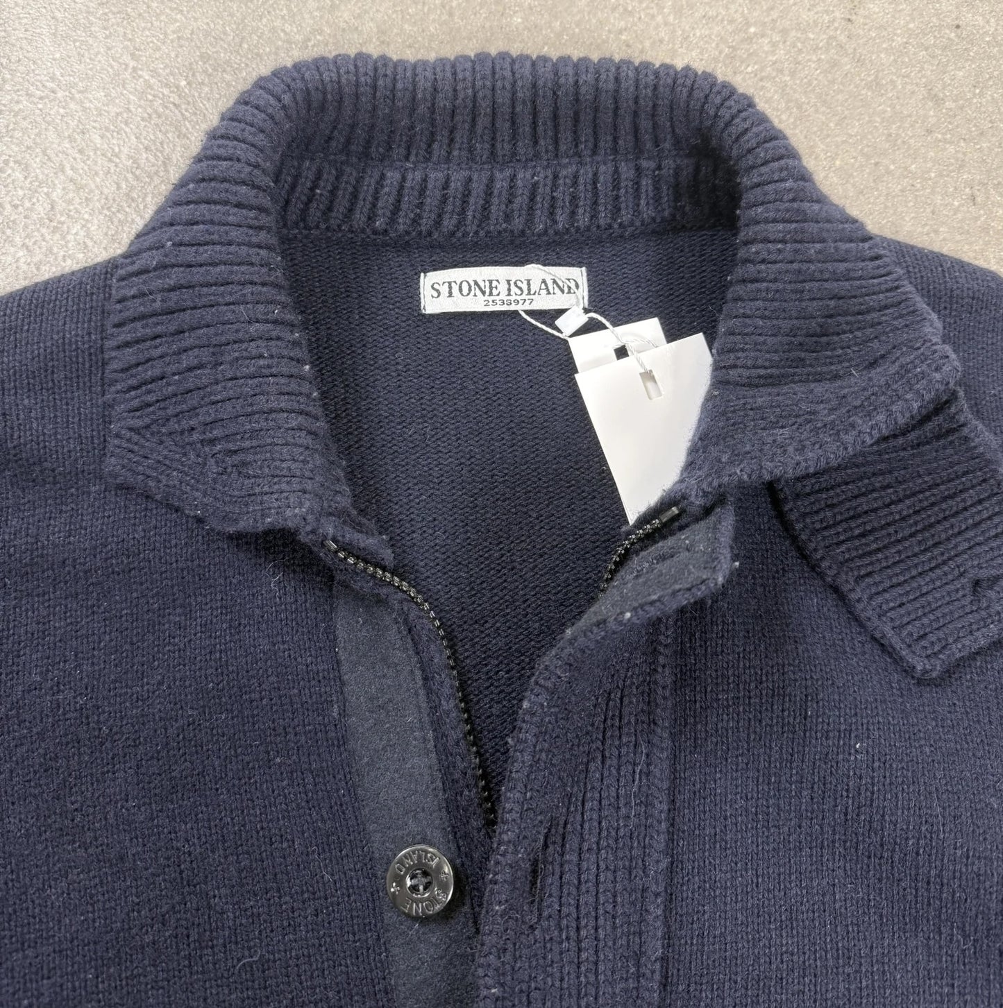 Cardigan d’Archivio Stone Island Vintage 2011 – Full-Zip Heavy Wool Mock Neck
