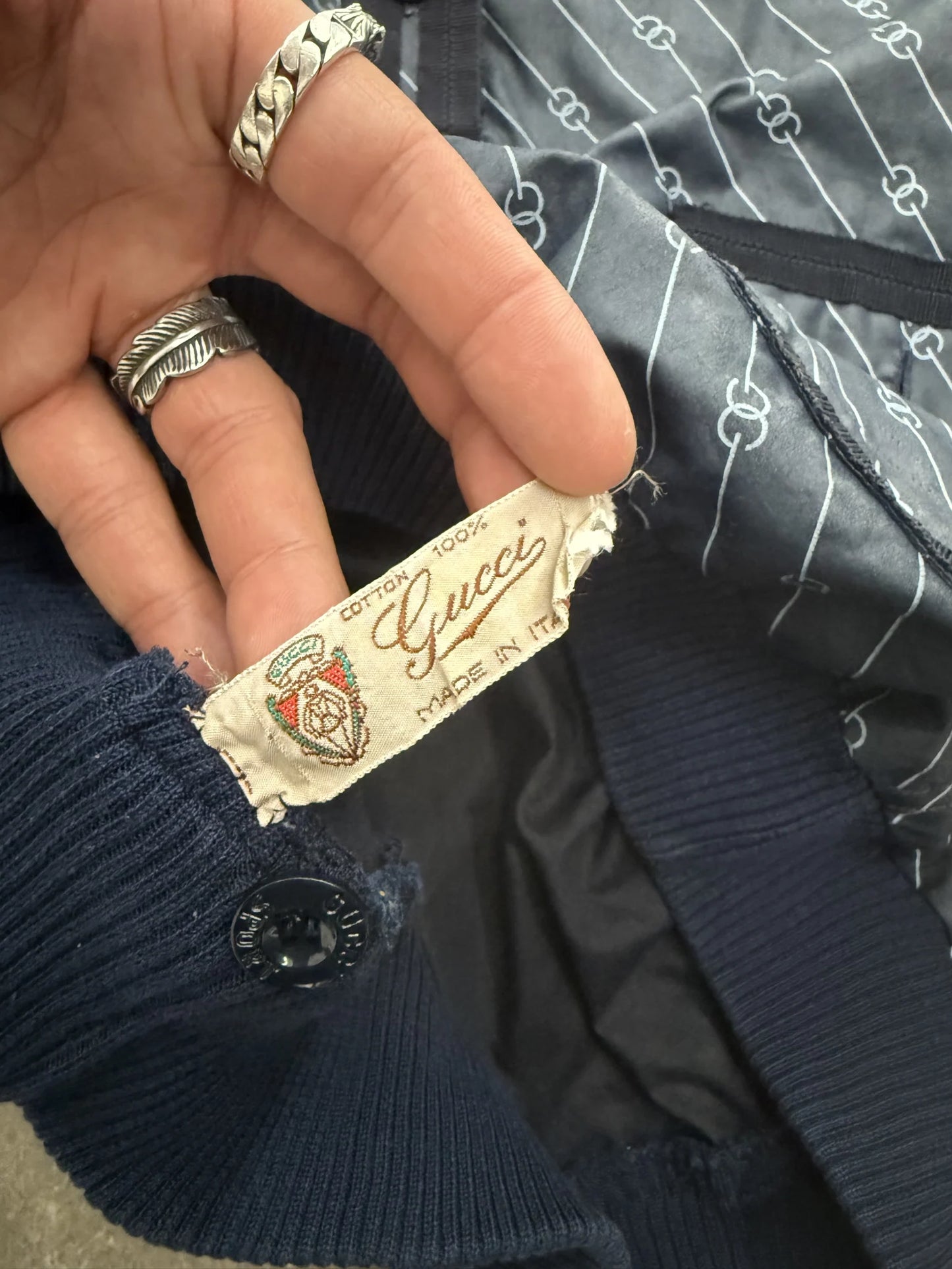 Giacca Windbreaker G. Gucci Anni '80 Vintage GG Pattern | Anorak Hooded