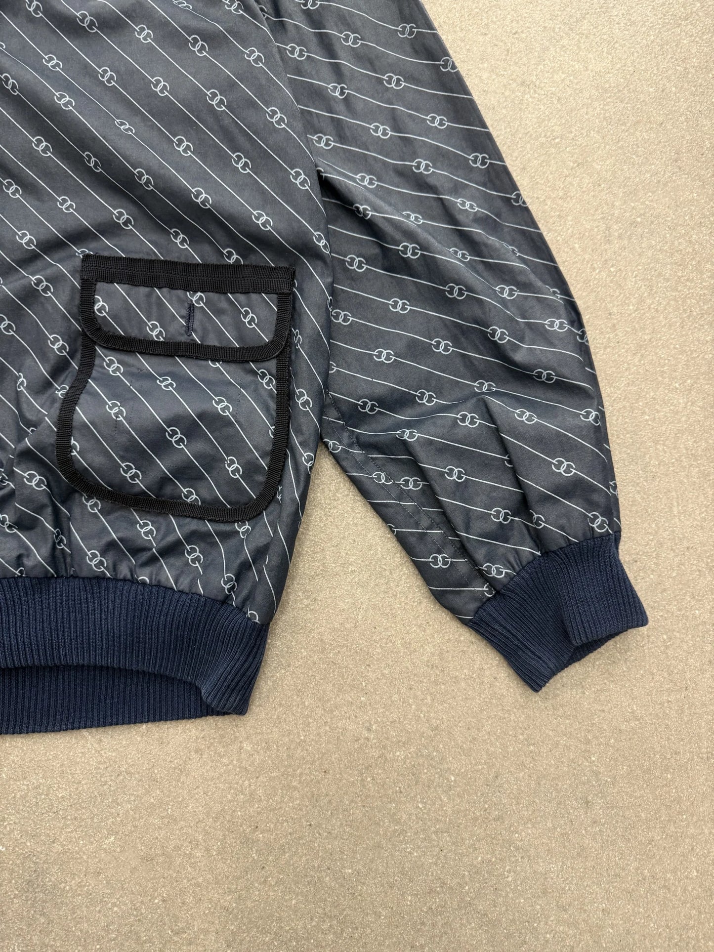 Giacca Windbreaker G. Gucci Anni '80 Vintage GG Pattern | Anorak Hooded