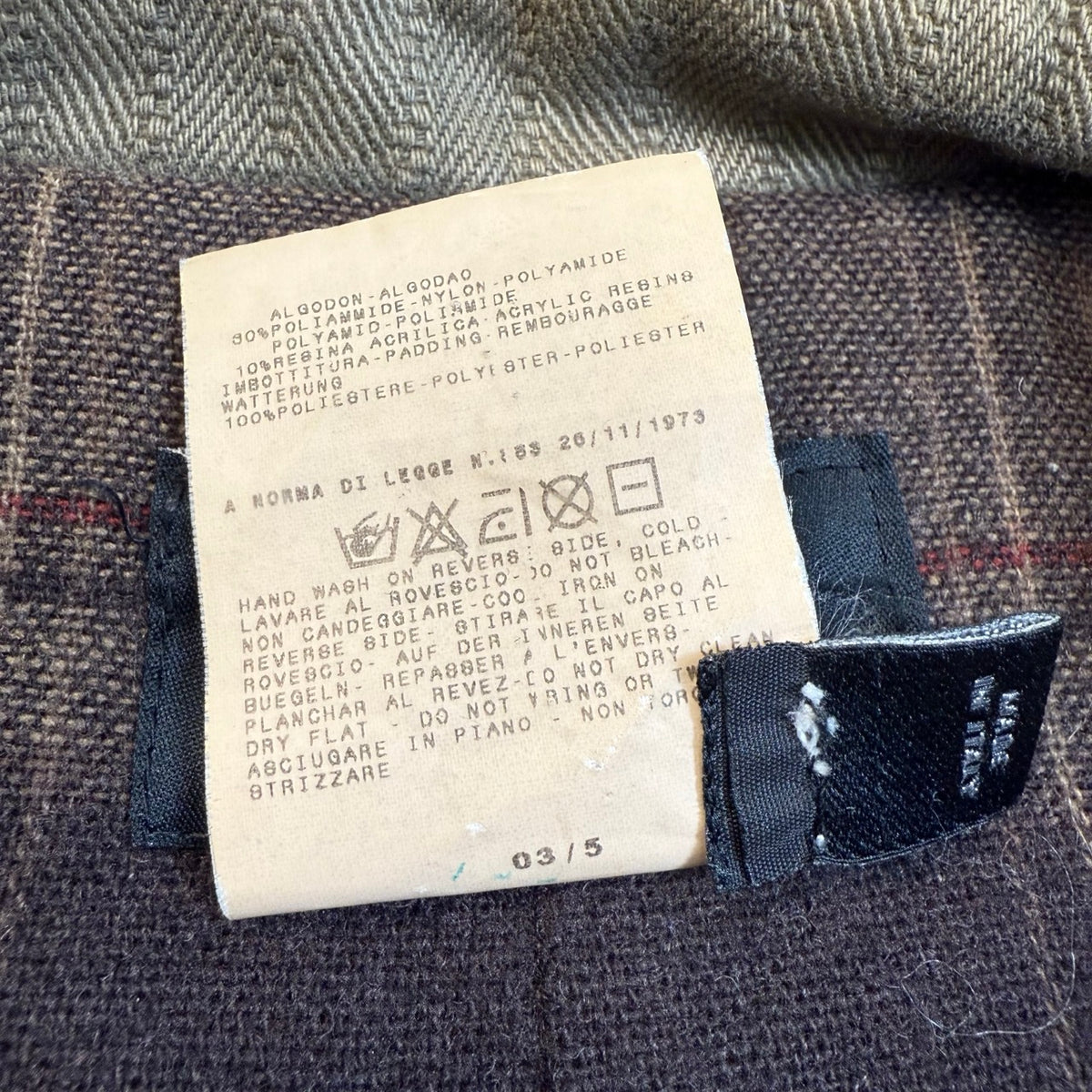2003 archivio D&amp;G Giacca Militare Modulare Khaki | Taglia L