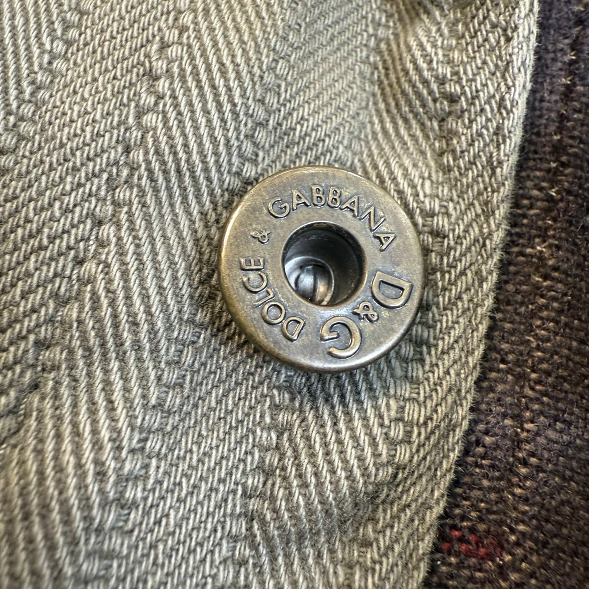 2003 archivio D&amp;G Giacca Militare Modulare Khaki | Taglia L