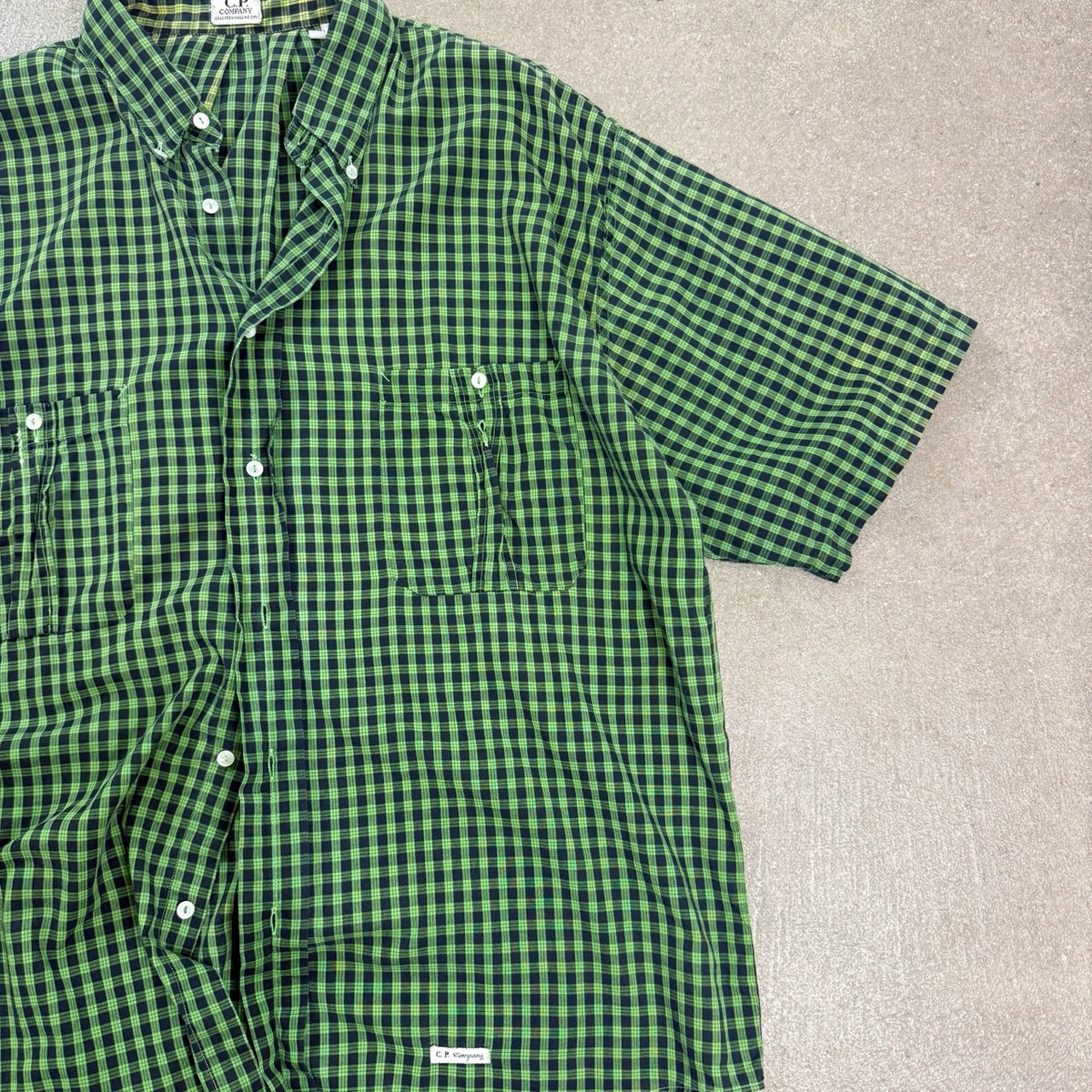 1987 archivio C.P. Company Camicia a Quadri Verde | Taglia 4 - XL
