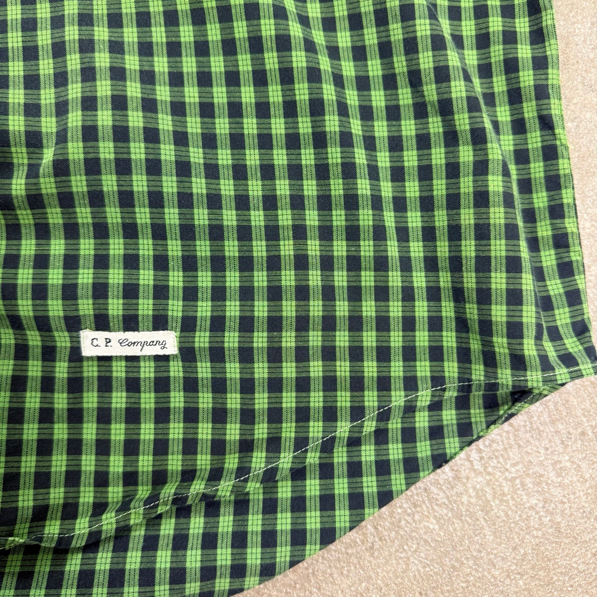 1987 archivio C.P. Company Camicia a Quadri Verde | Taglia 4 - XL