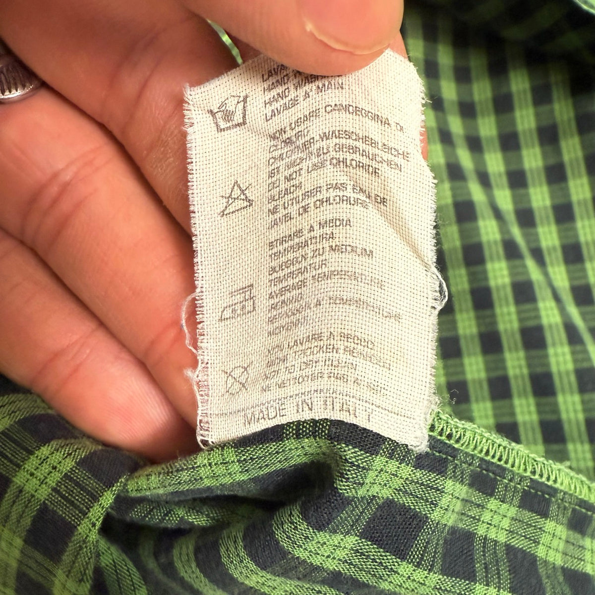 1987 archivio C.P. Company Camicia a Quadri Verde | Taglia 4 - XL