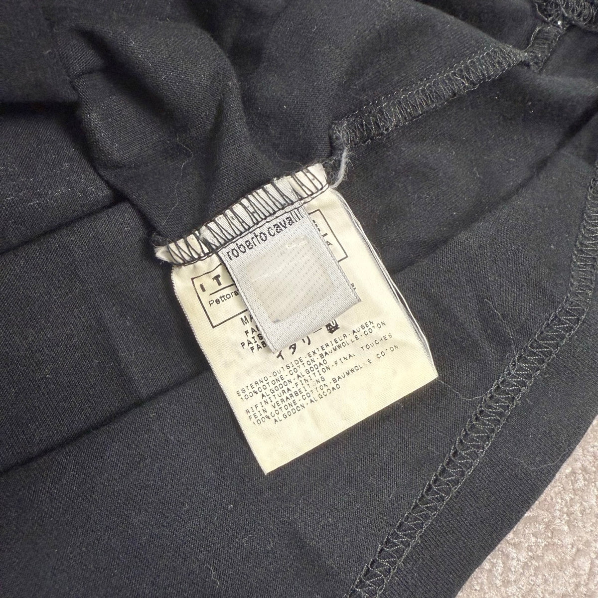 2004 Cavalli Maglia a Maniche Lunghe con Grafica | Taglia L