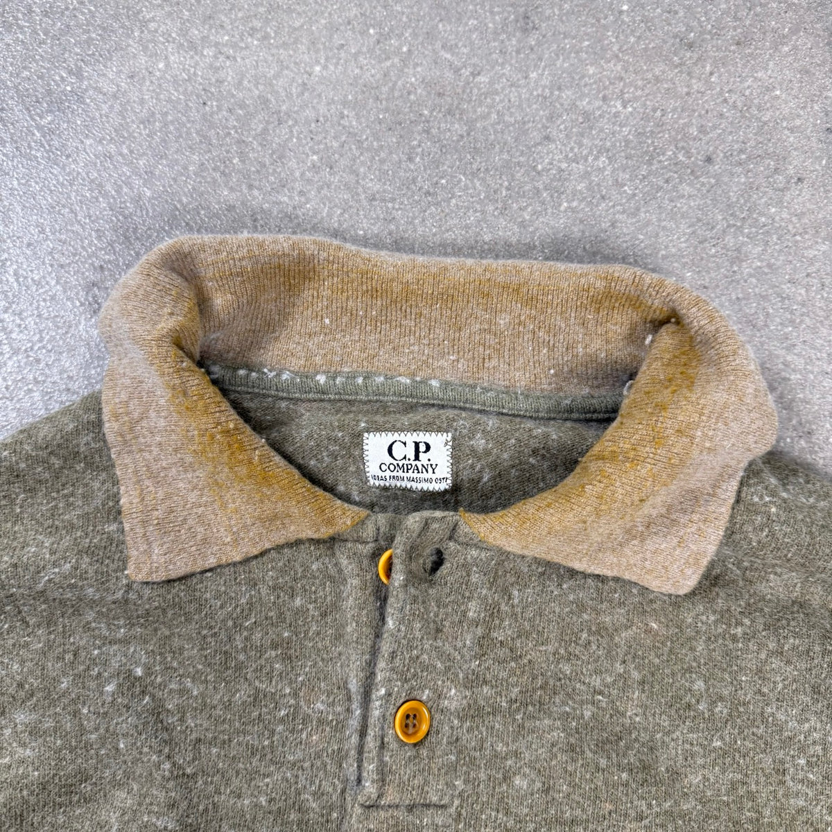 1986 archivio C.P. Company Maglione Khaki in Angora | Taglia XL