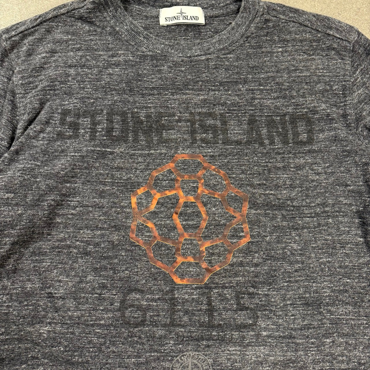 2014 Stone Island Maglia Longsleeve Grigio Melange | Taglia XL Certilogo