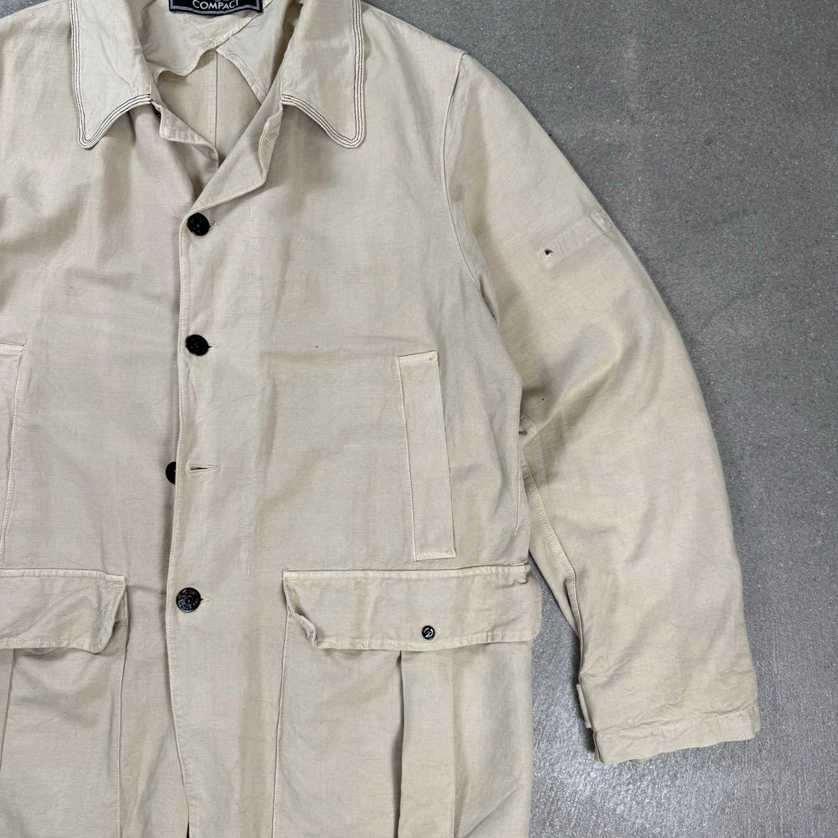 2003 Giacca Stone Island Field Jacket Compact Beige | Taglia XXL