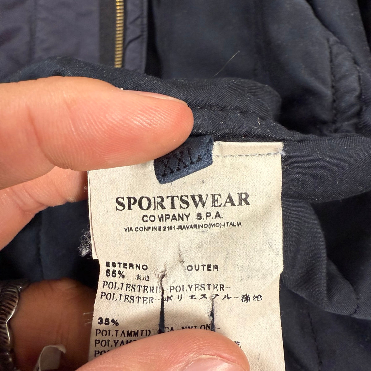 2010 Giacca Stone Island Field in Nylon Blu Notte | Taglia XXL