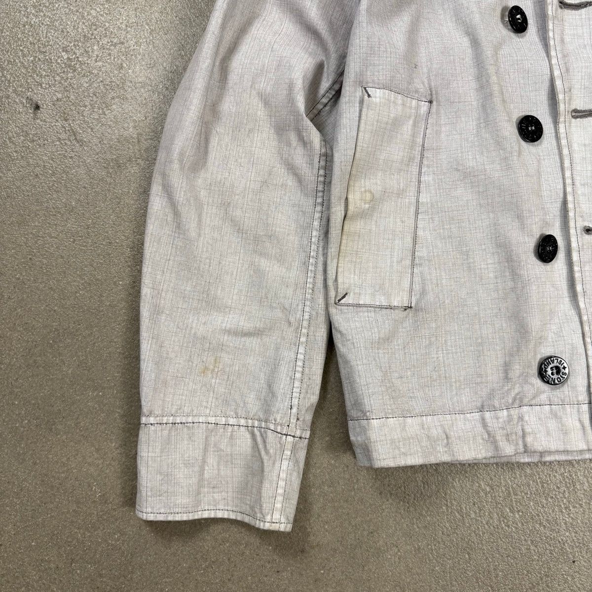 2007 Giacca Stone Island Spalmata Grigia Cross-Hatch | Taglia M