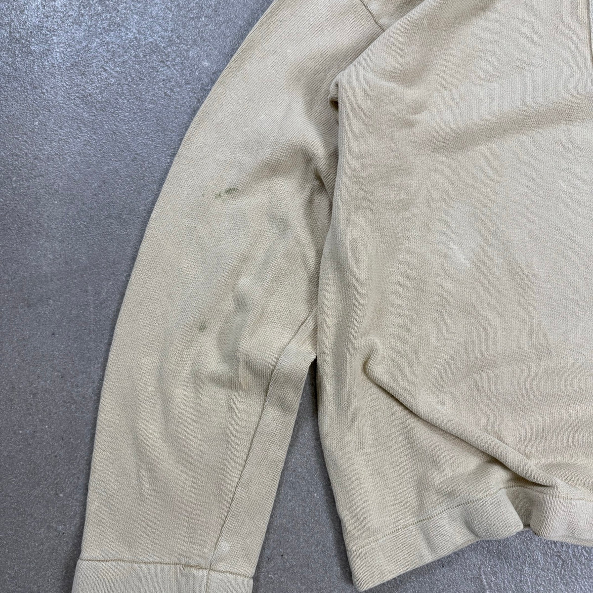 1998 archivio Stone Island Felpa Mockneck Green Edge Beige | Taglia M