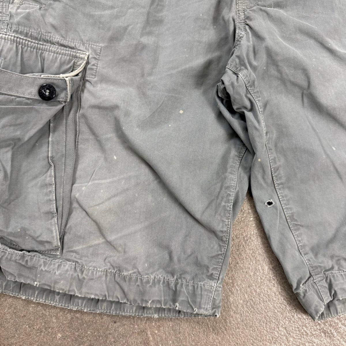 2014 Stone Island Pantaloncini Cargo SL Grigio Ghiaccio | Taglia W36