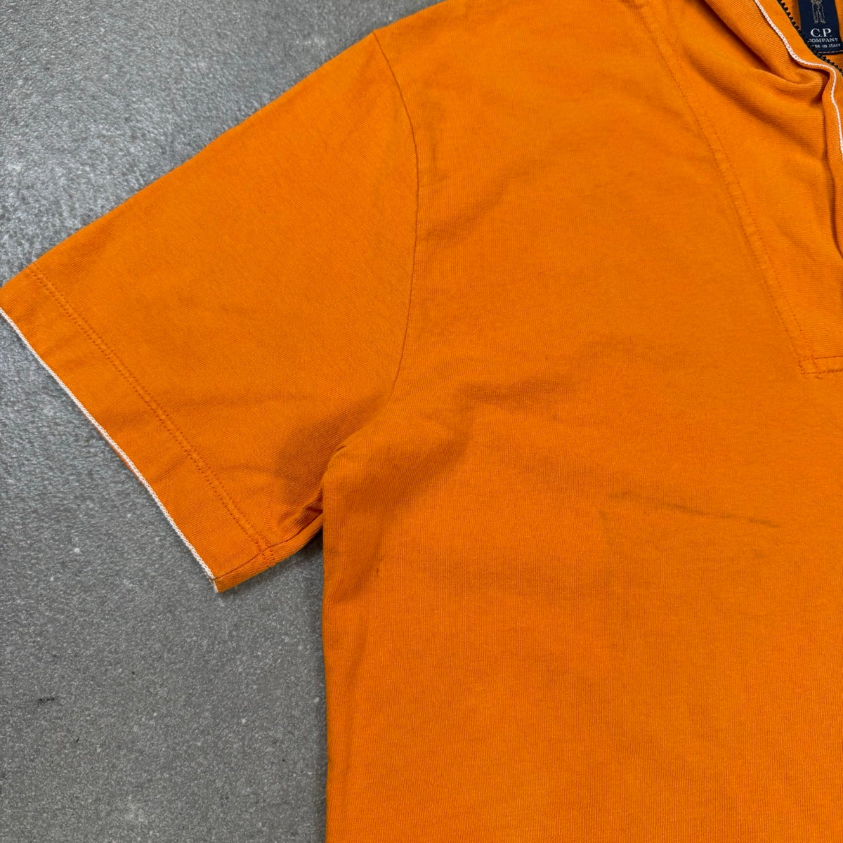 2005 archivio C.P. Company T-shirt 1/4 Zip Arancione | Taglia S