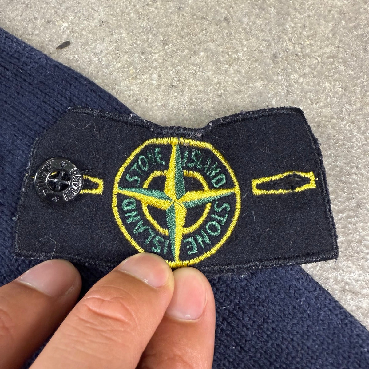 1997 Stone Island Archive Navy Turtleneck Sweater | Size L