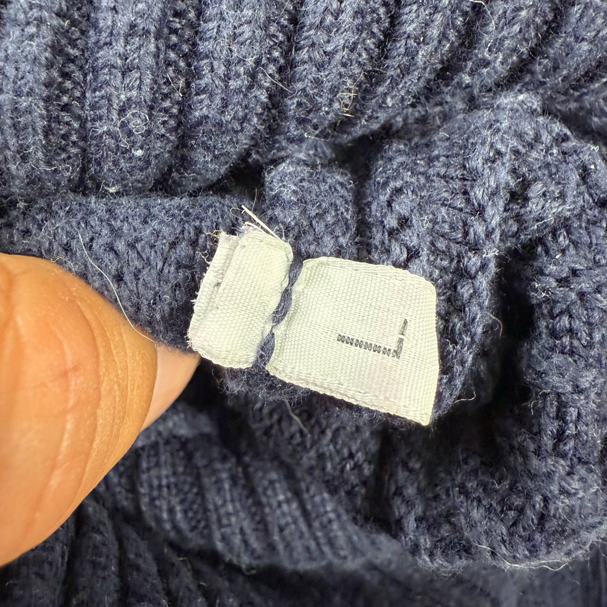 1997 Stone Island Archive Navy Turtleneck Sweater | Size L