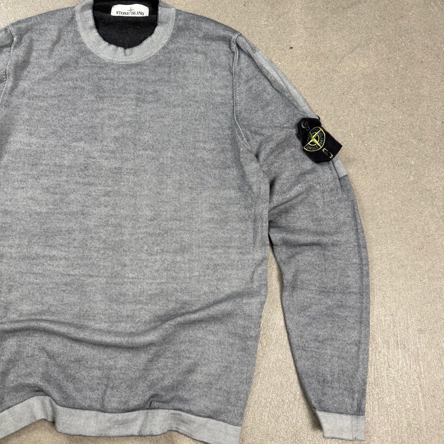 2019 Stone Island Maglione Girocollo Grigio Melange | Taglia L