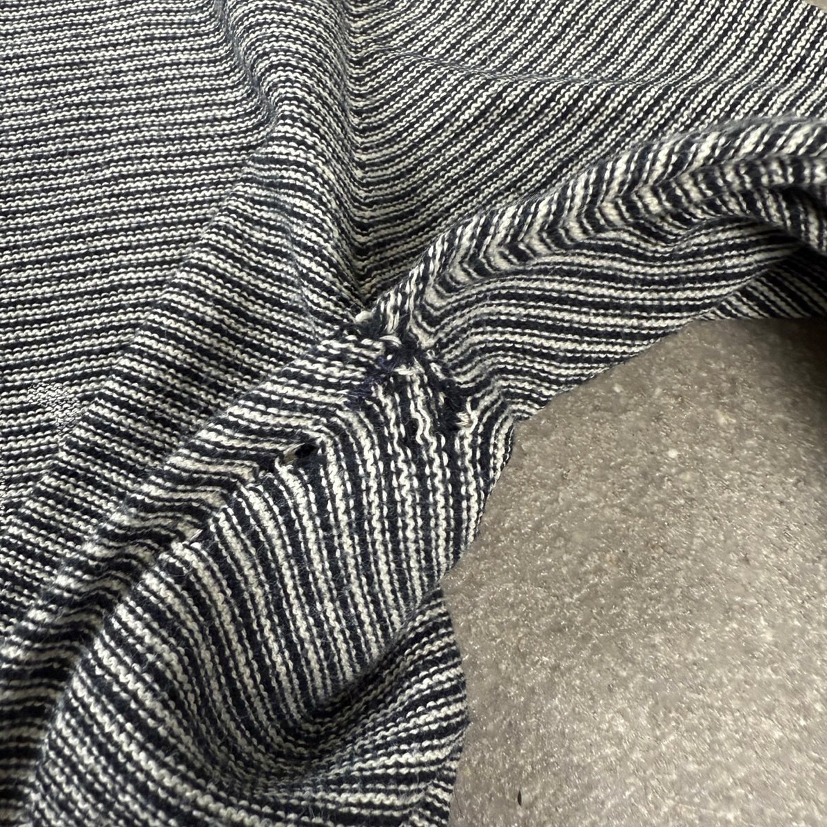2008 Stone Island Denims Longsleeve Scollo a V a Righe | Taglia L