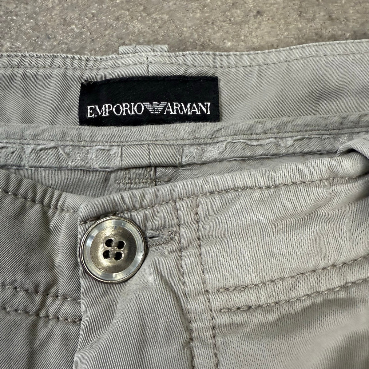 2000s archivio Armani Pantaloni Cargo a Zampa | Taglia